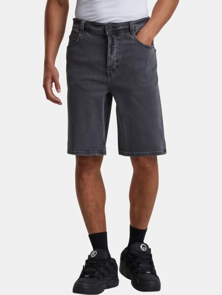 bequeme Homeboy Herren Shorts Stretch Rei&szlig;verschluss gesteppt mit Baumwolle Anthrazit