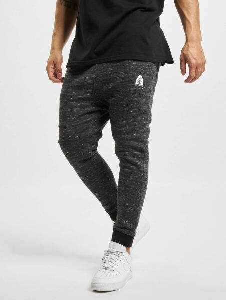 bequeme Just Rhyse Herren Hose Taschen Rippb&uuml;ndchen mit Baumwolle Schwarz