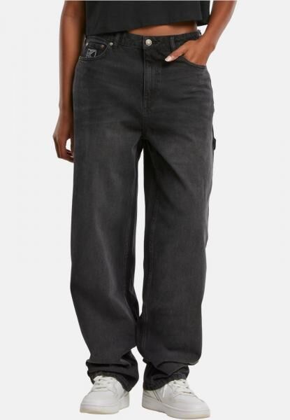 bequeme Karl Kani Damen Jeans mit Baumwolle Schwarz