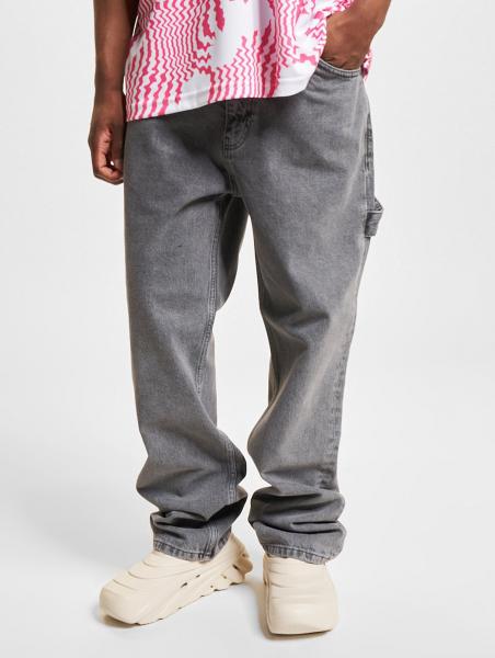 bequeme PEGADOR Herren Jeans mit Baumwolle Grau
