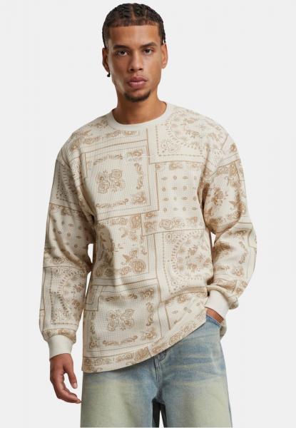 bequemes Karl Kani Herren Longsleeve mit Baumwolle Beige