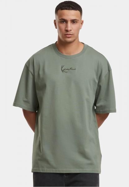 bequemes Karl Kani Herren T-Shirt mit Baumwolle Gr&uuml;n