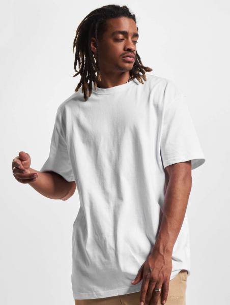 bequemes URBAN CLASSICS Herren T-Shirt Oversize 240 g/m&sup2; mit Baumwolle Wei&szlig;