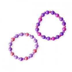 Boltze Armband mit Perlen, lila, 2er-Set, sortiert