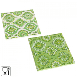 Boltze Untersetzer Portofino grün 18 cm, 2er-Set, sortiert
