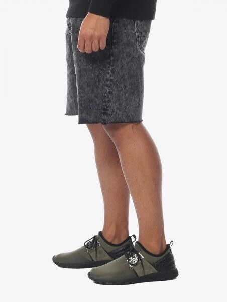 CAYLER & SONS ALLDD Raw Edge Denim Shorts Shorts Schwarz