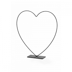 Decoration Heart Frame black 30 cm
