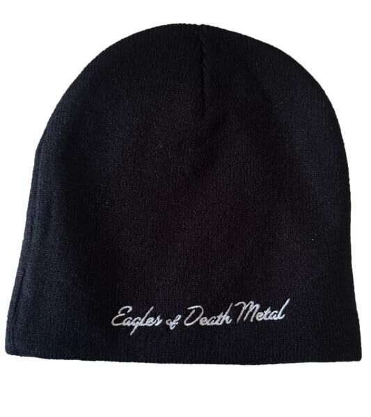 Eagles of Death Metal Unisex Beanie Baumwoll-M&uuml;tze im klassischen Schnitt Schwarz/Wei&szlig;
