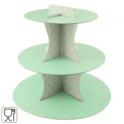 Etagere mintgrün/weiß 30 cm