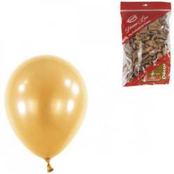 Everts Luftballons Dekorateur Perle gold 13 cm 100 Stück