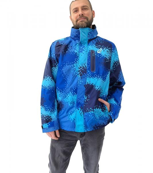 Formula E Camo Herren Regen-Jacke mit verstaubarer Kapuze nachhaltige Motorsport-Jacke Fr&uuml;hlingsjacke 701223598 001 Blau