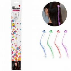 Haarspange mit LED, 4er-Set in verschiedenen Farben