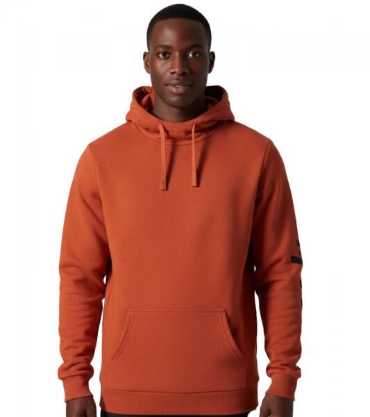 Helly Hansen Manchester Graphic Herren Hoodie Baumwoll-Pullover mit Kapuze 300 g/m&sup2; Sweat-Pullover 78380 290 Orange