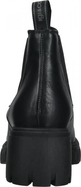 Hochwertige igi&co Stiefelette Schlupfschuhe f&uuml;r Damen 26857 00 Schwarz
