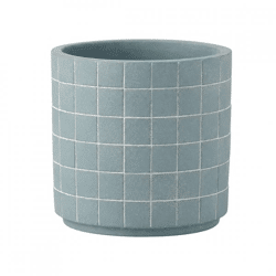 J-Line Blumentopf hellblau 12,5 cm