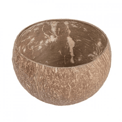 J-Line halbe Kokosnuss, braun, 10 cm