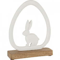 J-Line rabbit in egg white 23 cm