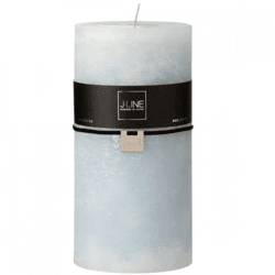 J-Line Stumpenkerze XXL hellblau 10 x 20 cm