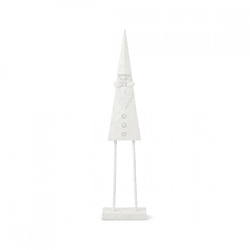 J-Line Weihnachtsmann auf Sockel weiß 85 cm