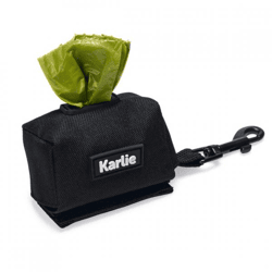 Karlie Dog Poop Bag Holder, Black, 7.5 cm