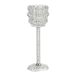 Glass candlestick, large, approx. 35cmH