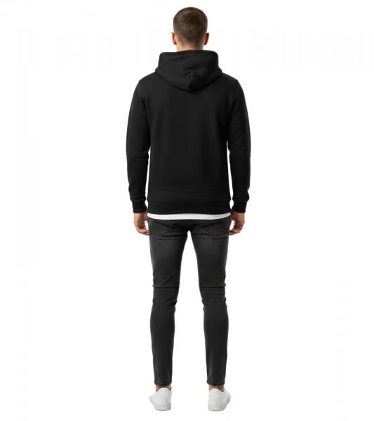 klassischer ON THAT ASS Bale Herren Hoody Kapuzen-Pullover Baumwoll-Sweater mit K&auml;ngurutasche Hoodie Schwarz