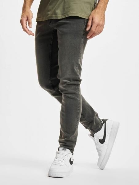 l&auml;ssige Denim Project Herren Jeans Skinny Fit Stretch mit Baumwolle Schwarz/Beige