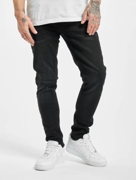 l&auml;ssige Denim Project Herren Jeans Skinny Fit Stretch Rei&szlig;verschluss mit Baumwolle Schwarz