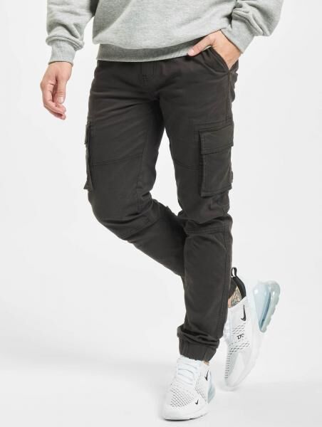 l&auml;ssige Denim Project Herren Jeans Stretch Taschen Denim mit Baumwolle Schwarz