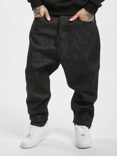 l&auml;ssige Rocawear Herren Jeans mit Baumwolle Schwarz