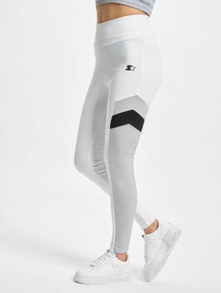 l&auml;ssige Starter Damen Hose Stretch 210 g/m&sup2; Wei&szlig;/Schwarz