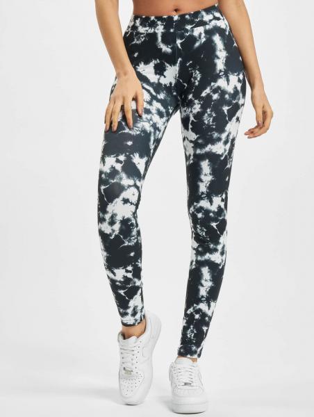 l&auml;ssige Urban Classics Damen Hose Stretch 200 g/m&sup2; Schwarz/Wei&szlig;