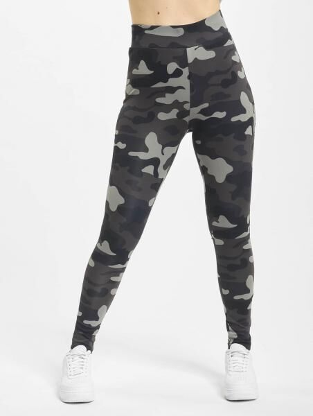 l&auml;ssige Urban Classics Damen Hose Stretch 250 g/m&sup2; Camouflage