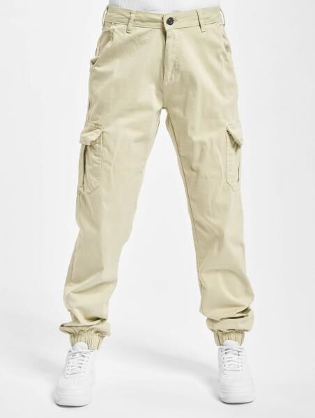 l&auml;ssige Urban Classics Damen Jeans Stretch Rei&szlig;verschluss Taschen mit Baumwolle Beige