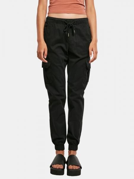 l&auml;ssige URBAN CLASSICS Damen Jeans Stretch Taschen 260 g/m&sup2; mit Baumwolle Schwarz
