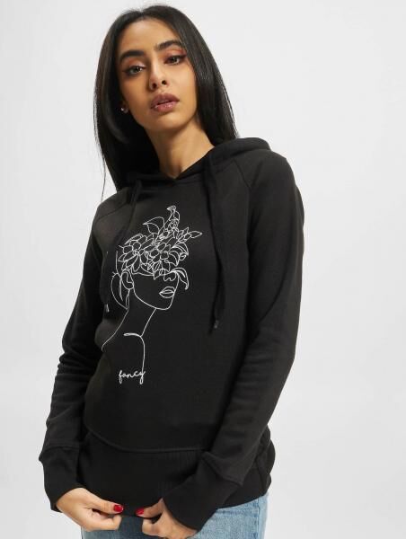 l&auml;ssiger Mister Tee Damen Hoodie mit Baumwolle Schwarz