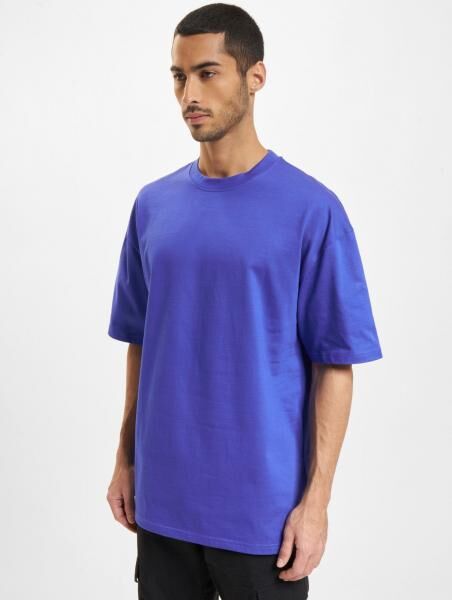 l&auml;ssiges DEF Herren T-Shirt Oversize mit Baumwolle Blau