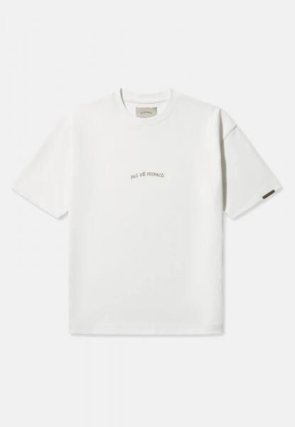 l&auml;ssiges Pas De Monaco Herren T-Shirt Ecru-Wei&szlig;