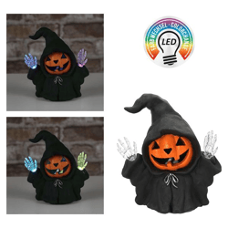 LED Hooded Halloween Figure, small, approx. 18 cm H