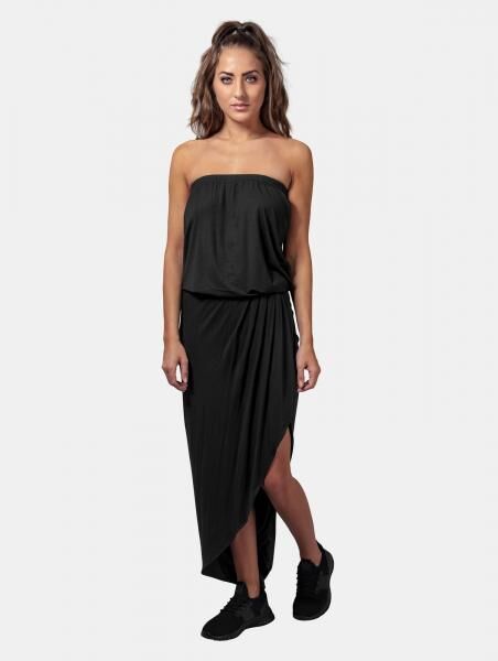 leichtes Urban Classics Damen Kleid Stretch 170 g/m&sup2; Schwarz