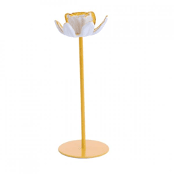 Light & Living Kerzenhalter Bogajo, gelb, 24 cm