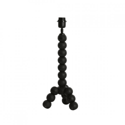 Light & Living Tischlampe Veglio mit EU-Stecker, schwarz, 40 cm