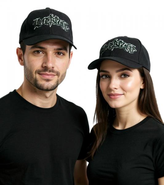 Limp Bizkit Unisex Metal-Band Trucker-Cap Baseball-Cap mit Logo-Stickerei Baumwoll-Cap Fan-M&uuml;tze 1233LB Schwarz