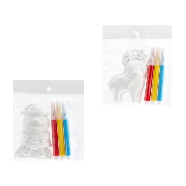 Malset DIY Weihnachten, 4tlg, 2/s, ca 6cmH