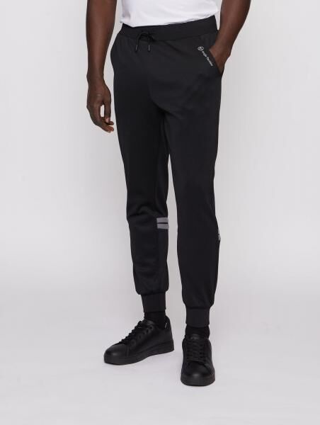 moderne Sergio Tacchini Herren Hose Schwarz