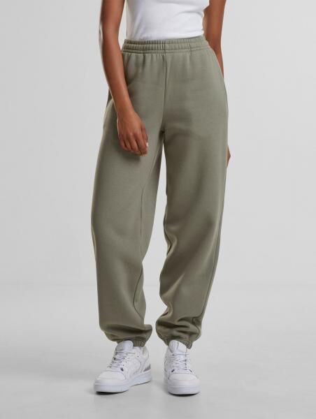 moderne Urban Classics Damen Hose 330 g/m&sup2; mit Baumwolle Gr&uuml;n