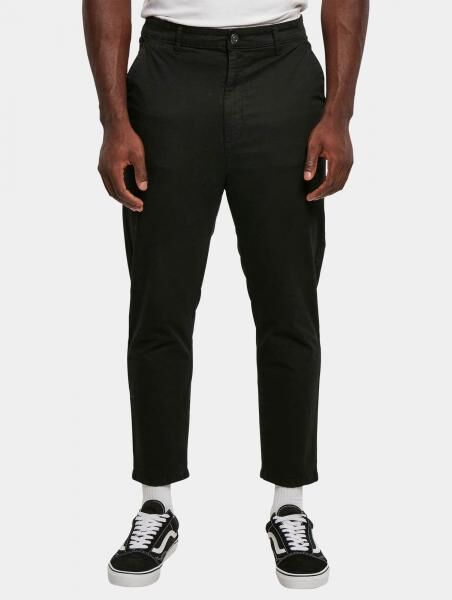 moderne URBAN CLASSICS Herren Jeans Stretch Rei&szlig;verschluss Taschen mit Baumwolle Schwarz