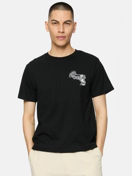 modernes Mister Tee Herren T-Shirt mit Baumwolle Schwarz