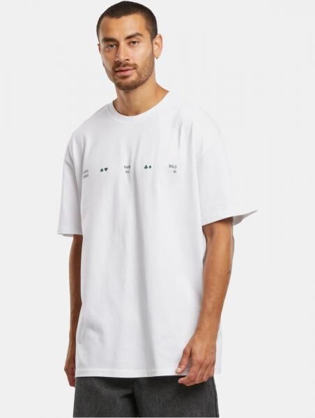 modernes Mister Tee Herren T-Shirt Oversize mit Baumwolle Wei&szlig;
