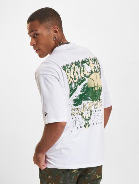 modernes New Era Herren T-Shirt Wei&szlig;